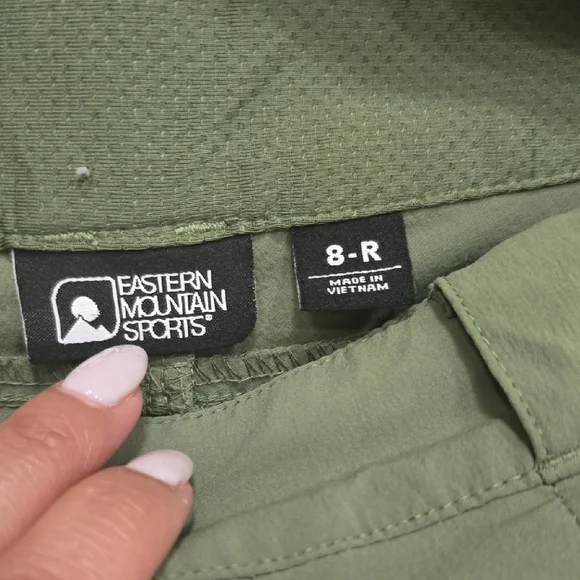 Eastern Mountain Sports (EMS) hiking pants,   olive green, 8R, Preowned - Picture 3 of 16
